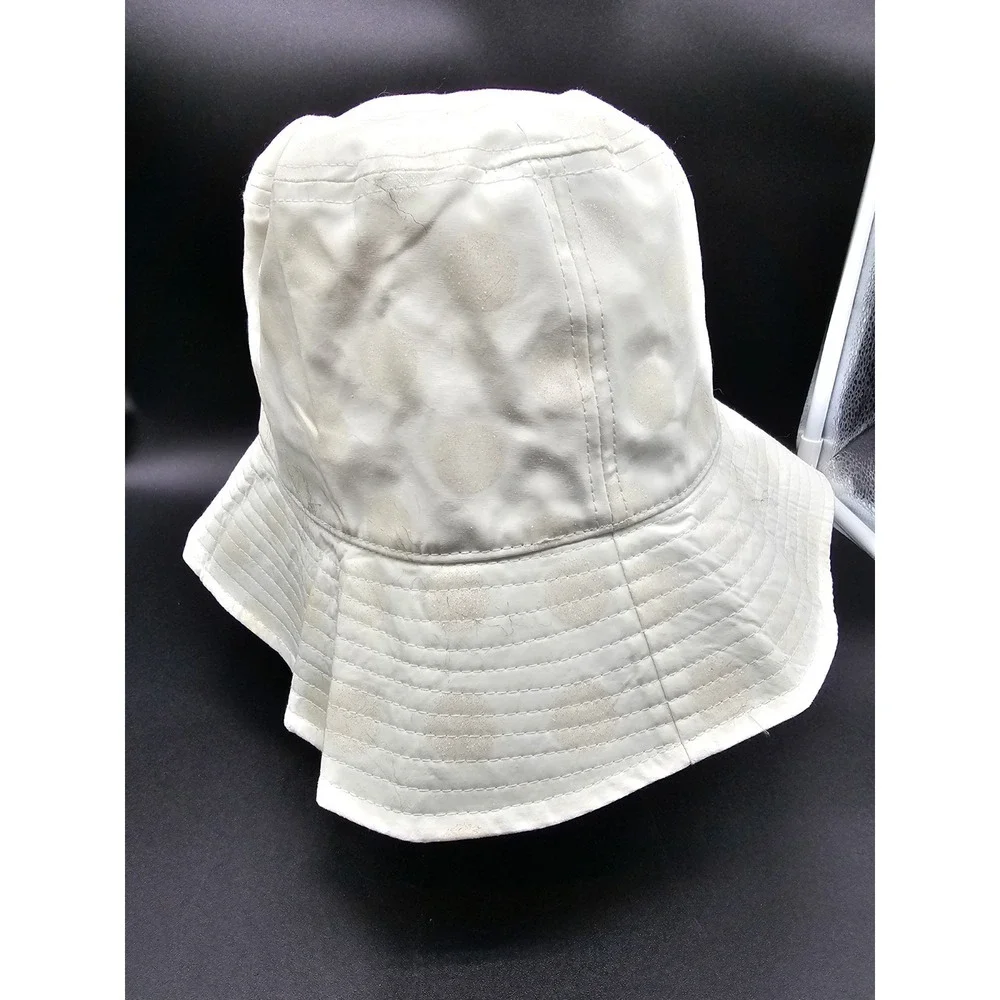 Disney Parks White With‎ Glitter Polka Dots Bucket Hat Minnie Mouse Pin - Adult